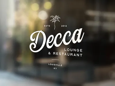 Decca Signage brand design branding design designer graphic graphic design identity illustration logo louisville modern retro signage