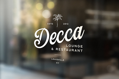 Decca Signage brand design branding design designer graphic graphic design identity illustration logo louisville modern retro signage