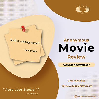 Movie Review Poster design graphic design illustration