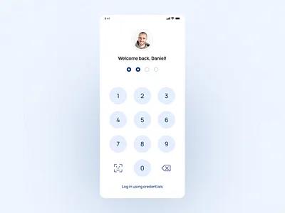 Mobile Passcode Login biometrics code credentials login med med app med tech mobile mobile app passcode password sign in