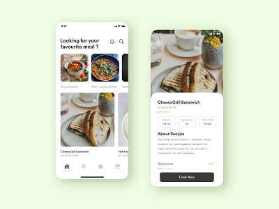 Food recipe App dailyui dailyui40 foodapps foodrecipe graphic design recipeapp ui