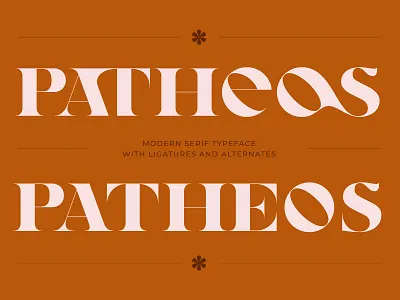 Patheos - Modern Serif Typeface design display font free free font freebie illustration logo type typeface vintage