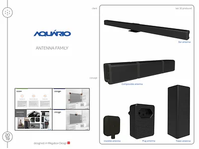 Antenna Family 3d design industrial design product design