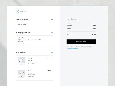 Web UI - Review order page branding cart page design ecommerce graphic design illustration logo order process typography ui ux web design