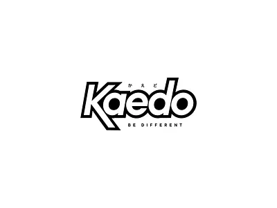 Kaedo Logo Exploration black branding design logo typography vector white
