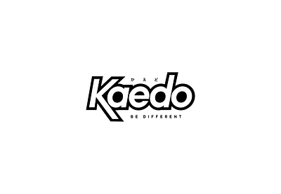 Kaedo Logo Exploration black branding design logo typography vector white