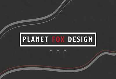 Planet Fox Design Business Card Front branding create design