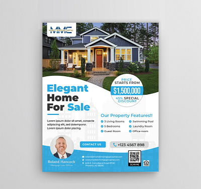 Real estate flyer design advert advertisement agent business business flyer corporate corporate flyer graphic design home magazine marketing photoshop promotion property purple real estate realtor rent residential sell