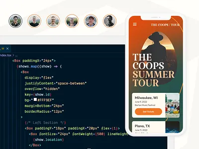 Designers 🤝 Developers app code collaborate collaboration developer front end product design responsive teamwork ui ux