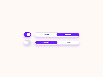 Control component control interface switch toggle ui