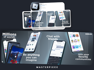 Roblox App Thumbnail Concept app app thumbnail branding concept design game graphic design logo metaverse mobile app mobile game product design roblox thumbnail thumbnails