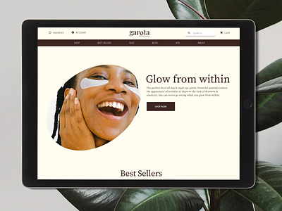 Garota 001 brand brand identity branding color colorful creative cute design flat graphic design landing page logo mockup skincare typography ui ux web website woman