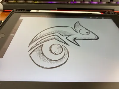 chameleon logo 3d animals animation apparel branding chameleon company design esport graphic design icon illustration initials logo modern printing simple sport symbol ui