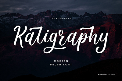 Kaligraphy Brush Font branding brush brush font calligraphy font font design type typography