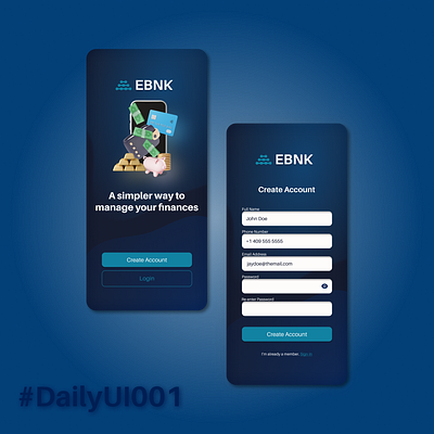 Mobile banking app design app branding dailyuichallenge design illustration mobile app product design typography ui ux ux design