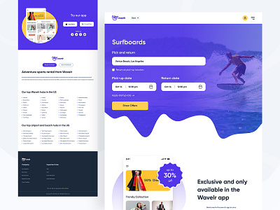 Wavelr - Surfboards Buy & Rental Website Mobile Version buy rent clean creative creative design design ecommerce website minimal mobile design mobile version rental website responsive web design surfboard surfboard ecommerce trendy typography ui uiux ux website responsive design