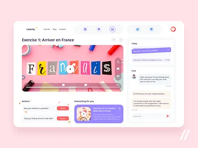 Learning Management System animation app branding color colors dashboard design education graphic design illustration logo motion graphics online online education purrweb school shot startup ui ux