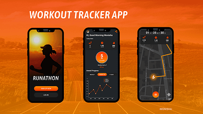 Workout Tracker App app design figma fitnessapp freelanceprojects freelancer latestdesign ui uidesign uiuxdesign webdesign workout tracker app