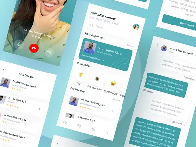 Doctor Consultation Mobile App UI app buy consultant consultation design doctor download health kit medic medical mobile product ui website