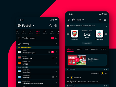 Flashscore - dark mode app branding dark dark interface dark mode design flashscore livescore livesport logo product product design redesign sport sports ui ui kit user interface ux website