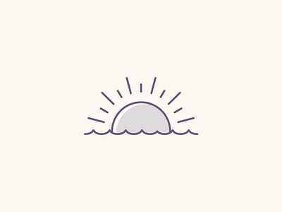 Sunset - Lineal Color app icon basic icons design essential icons flat icon grey icon design illustration line icons lineal color purple solid icon sun sunset svg ui design ui icons