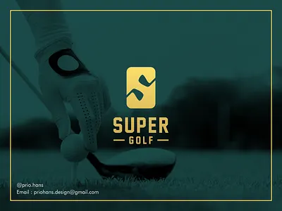 Super Golf Logo brand branding color design golf golf logo illustration letter s logo prio hans s logo typography ui vector
