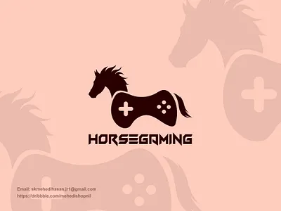 HORSEGAMING 3d animation branding branding design business logo creative design gaming graphic design horse icon illustration logo logo design minimal logo minimalist logo modern motion graphics professional ui