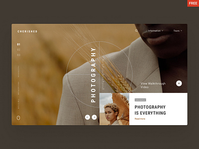 FREE Photography Banner For Inspiration banner banner inspiration design fashion freelancer hero banner inspiration landing page landing page design photography ui ui inspiration uidesign uiux ux inspiration web design web designer web designing website design