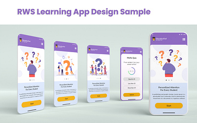 Quiz Mobile App UI Design branding graphic design logo motion graphics ui ux