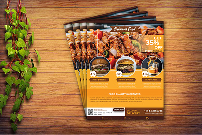 Food Flyer branding design graphic design illustration logo