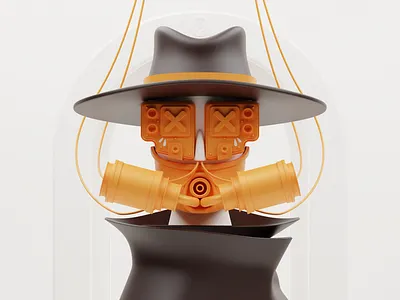 Forever Here - Traveller 3d blender blender3d character characterdesign crypto illustration isometric nft pfp profile picture