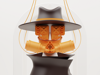 Forever Here - Traveller 3d blender blender3d character characterdesign crypto illustration isometric nft pfp profile picture