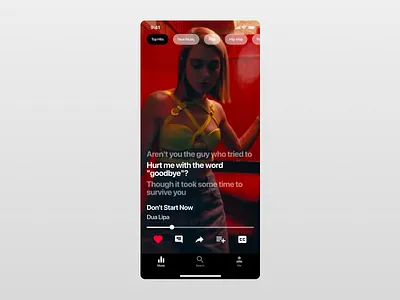 Music App app design music social social media tiktok ui