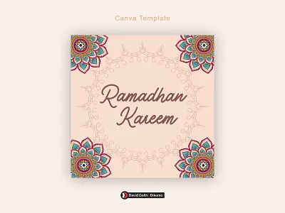 Ramadhan Kareem Canva Template | David Galih Dikomo canva card gift islamic kareem ramadhan template