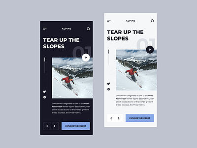 Ski Adventure appdesign graphicdesign photographywebsite productdesign travelblog travelwebsite typography uidesign uxdesign webdesign