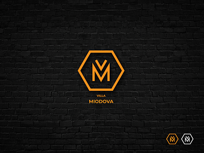 Villa Miodova Logo branding graphic design illustration logo vector