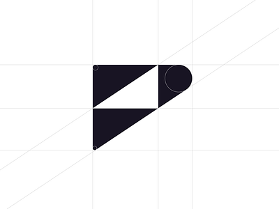 PitchProof - Logo Design Concept brand identity brand identity designer geometric logo logo design logo designer p letter pitch design pitch logo presentation logo proof design screen logo