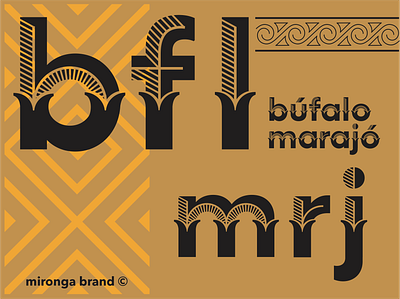 MARAJÓ - MIRONGA BRAND alphabet amazon amazon island bioeconomy buffalo doce de leite ilha do marajó lettering marajó