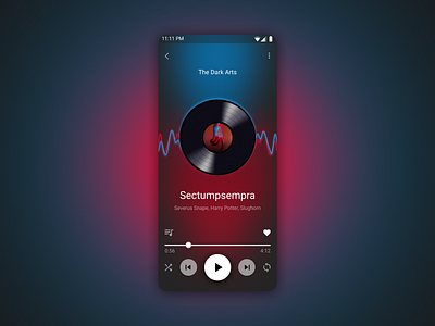 Music Player app design mobile modern music ui ux