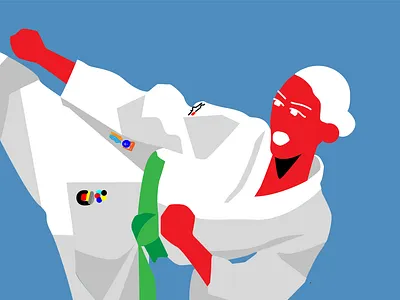 Karate adobe illustrator art art direction branding charachter design design digital art graphic design graphics illustration karate sport illustration ui vector vector illustration visual art