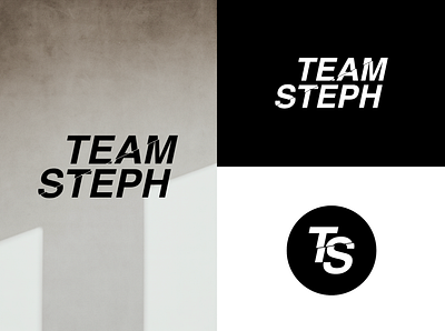 Team Steph | Fitness Logo black and white branding design fitness logo gym logo logo design personal trainer logo