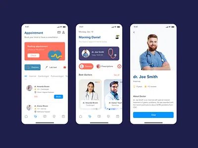 Healthpedia - Medical Mobile App UI Kit app clean components design figma health illustration kit mobile ui uidesign