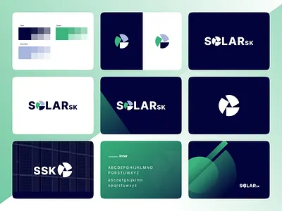 Visual Identity + Website Redesign for SOLAR blue brand identity branding construction factory green identity logo navy plant solar solar energy solar power visual identity