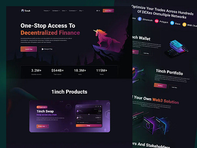 Defi Landing Page. crypto brand crypto landing page cryptocurrency cryptocurrency website decentralized finance defi defi crypto defi website homepage nft website token landing page token website ux web3