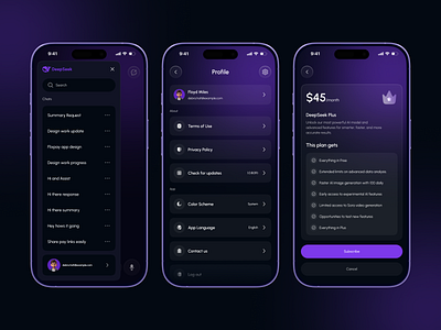 AI Chatbot Mobile App Redesign app app design app interfaces best app design best ui chatbot design mobile mobile app design mobile app ui mobile ui mobile ui design mobile ux ui ui design ui ux design ux