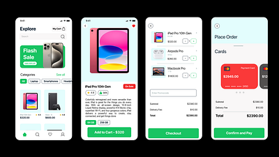 Ecommerce App UI/UX Design design figma ui uidesign uiux ux