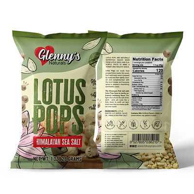 Glenny's Natural Pops Product Packaging Design branding design graphic design illustration