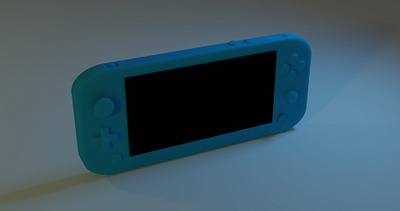 blue nintendo 3d render 3d