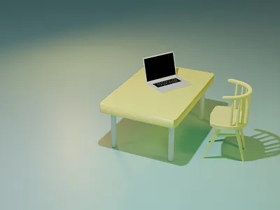 unknown table 3d render 3d
