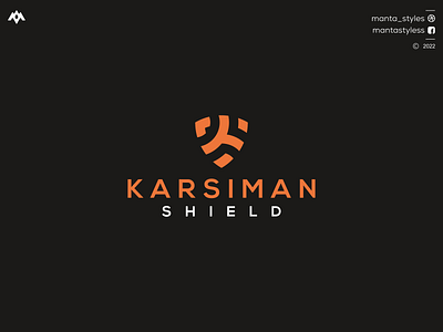 KARSIMAN SHIELD app branding design icon illustration letter logo minimal ui vector